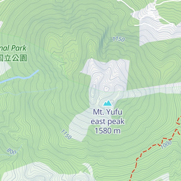 Map of Mt. Yufu