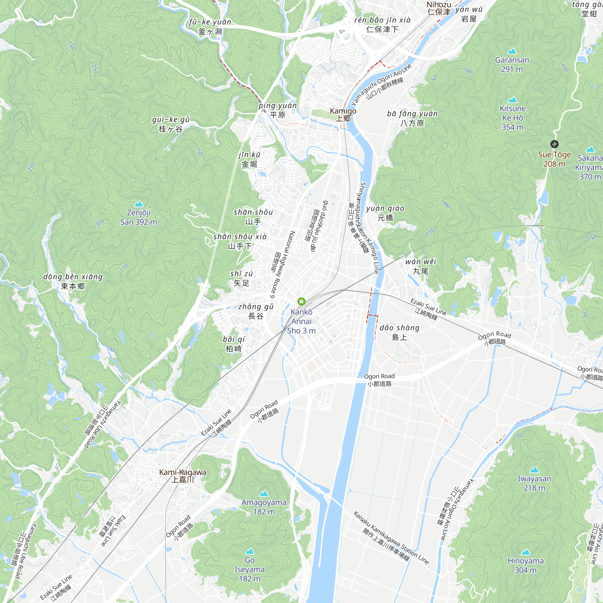 Kankō Annai Sho map