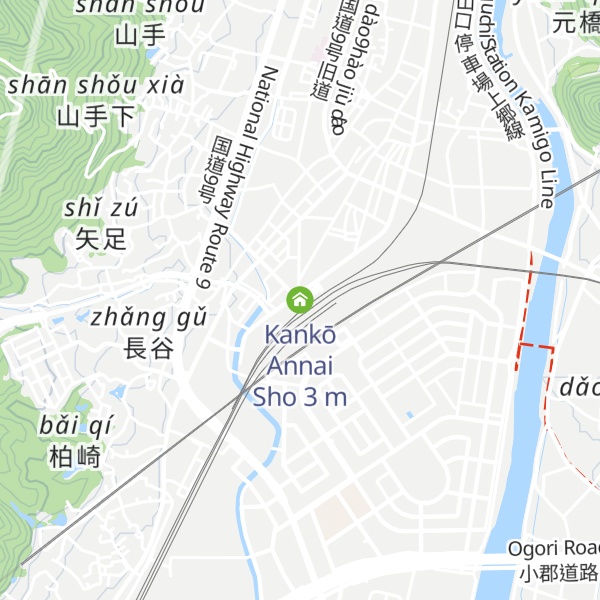 Map of Kankō Annai Sho