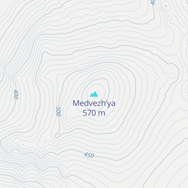 Map of Medvezh’ya
