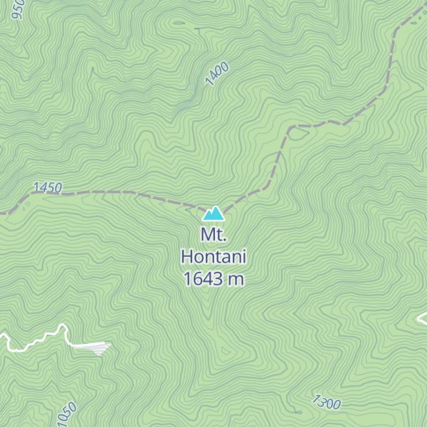 Map of Mt. Hontani