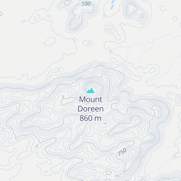 Map of Mount Doreen