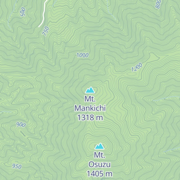 Map of Mt. Mankichi