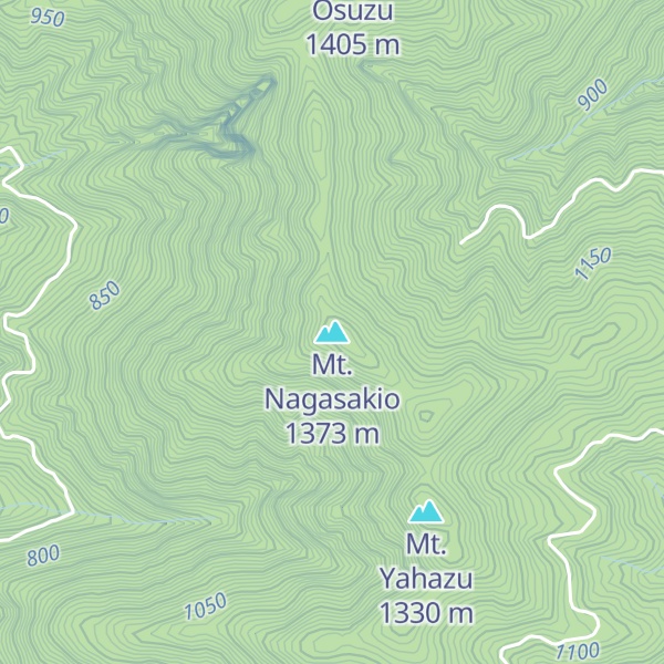 Map of Mt. Nagasakio