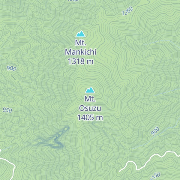 Map of Mt. Osuzu