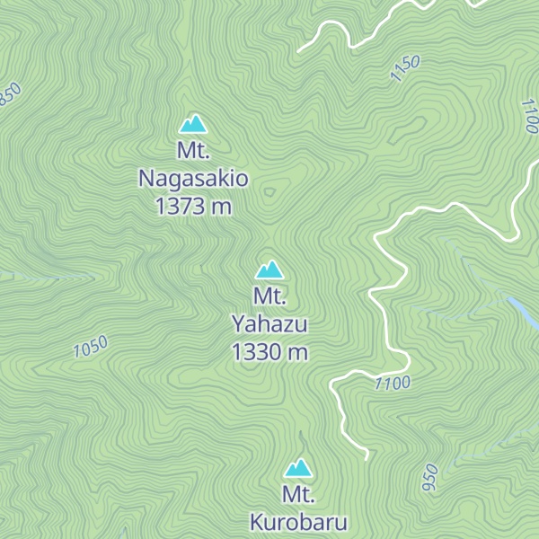 Map of Mt. Yahazu