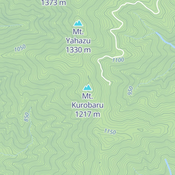 Map of Mt. Kurobaru