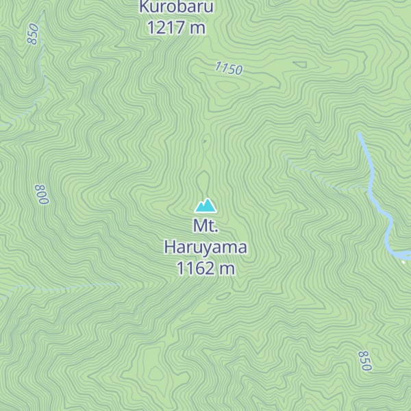 Map of Mt. Haruyama