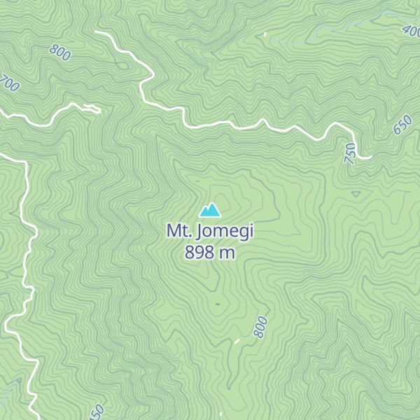 Map of Mt. Jomegi