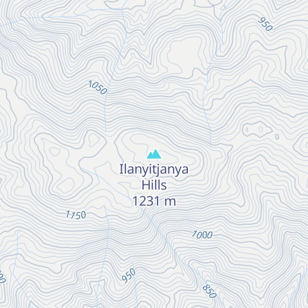 Map of Ilanyitjanya Hills