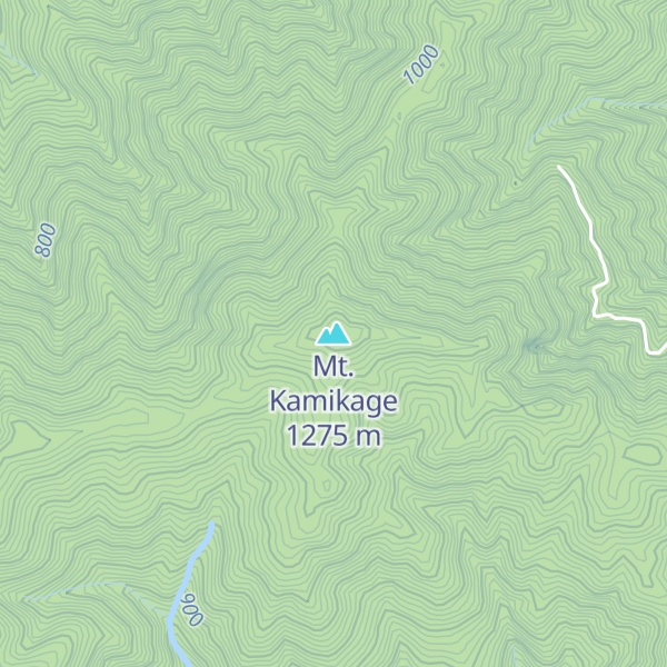 Map of Mt. Kamikage