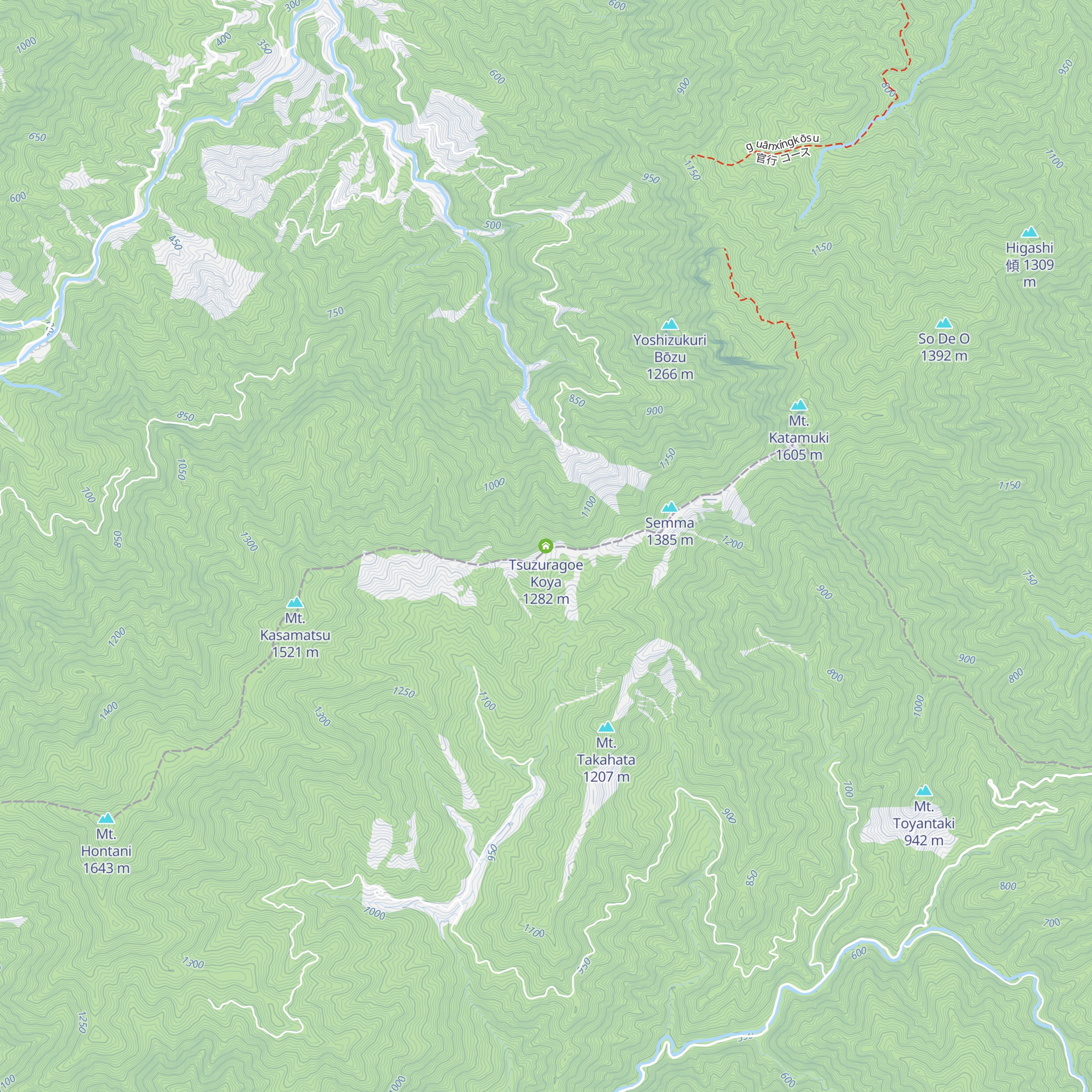 Tsuzuragoe Koya map