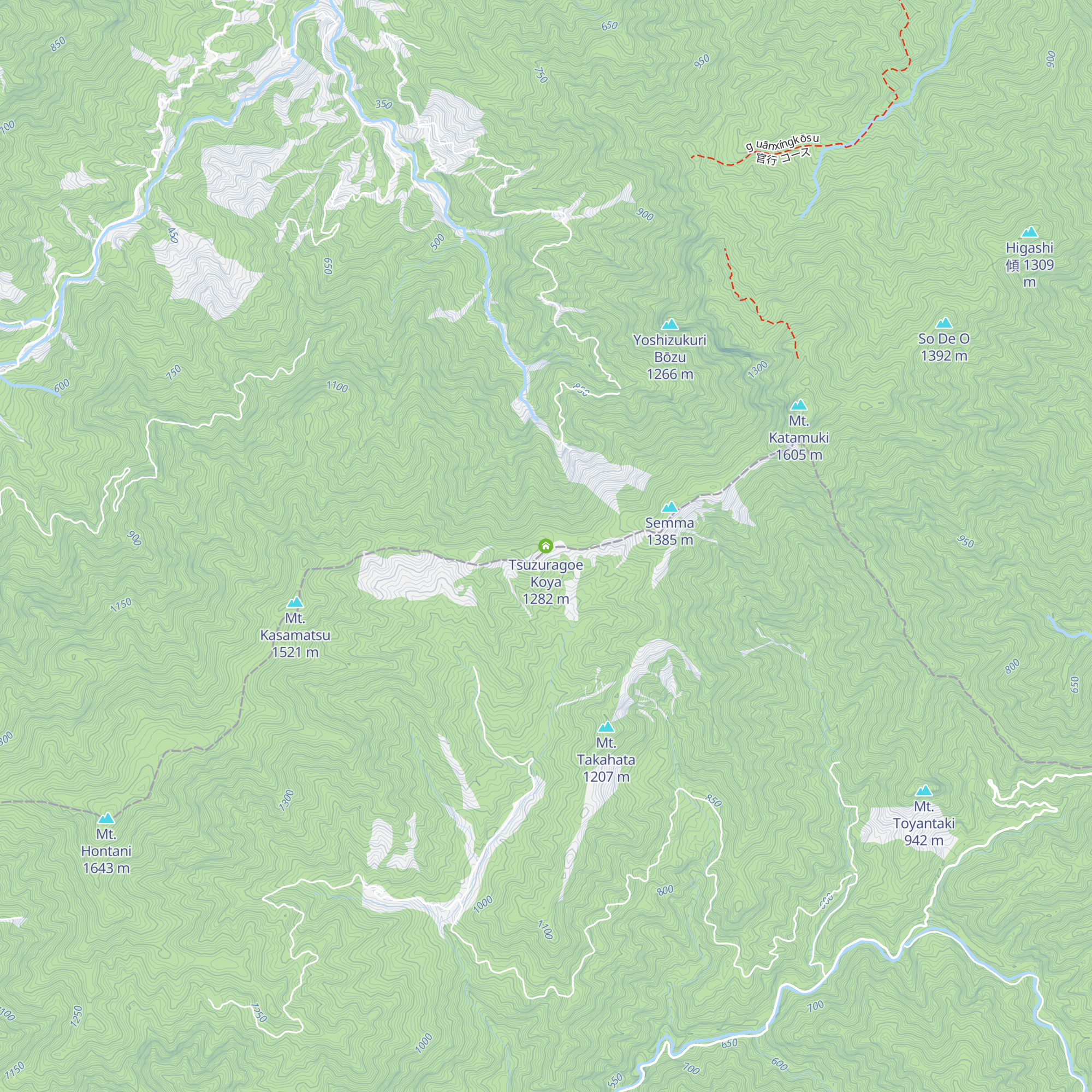Tsuzuragoe Koya map
