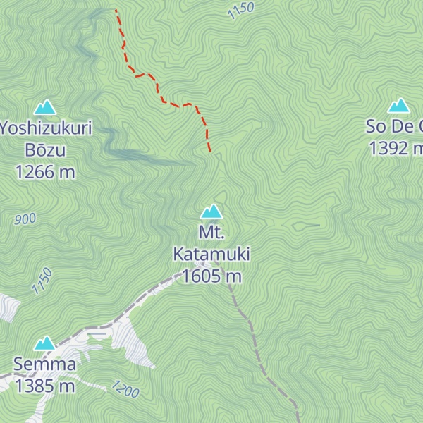Map of Mt. Katamuki