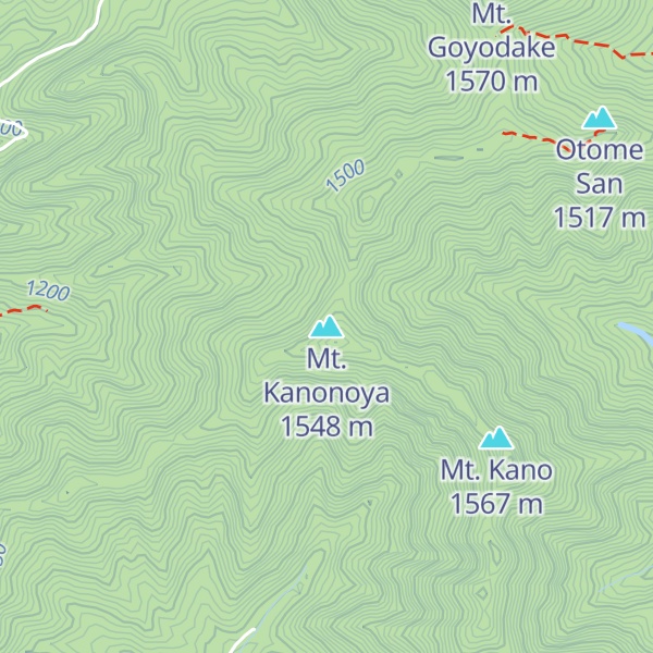 Map of Mt. Kanonoya