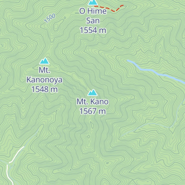 Map of Mt. Kano