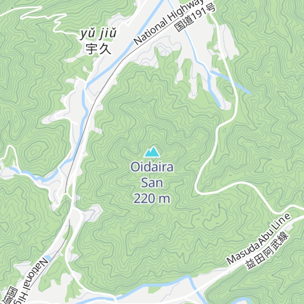 Map of Oidaira San
