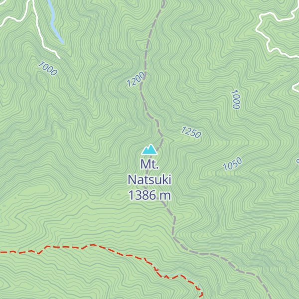 Map of Mt. Natsuki