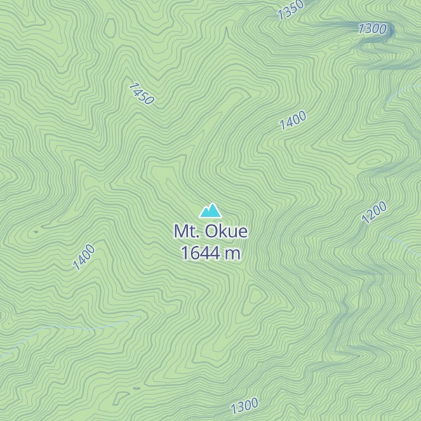Map of Mt. Okue