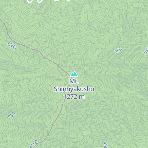 Map of Mt. Shinhyakusho
