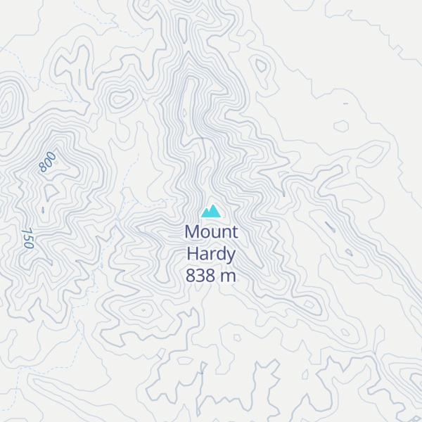 Map of Mount Hardy