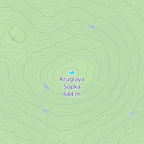 Map of Kruglaya Sopka