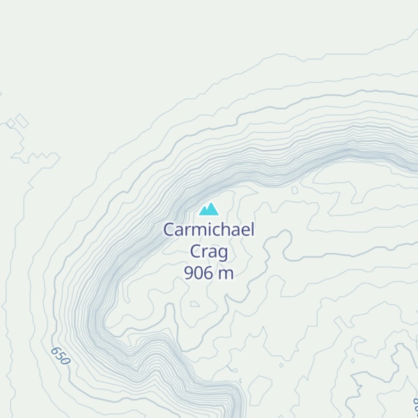 Map of Carmichael Crag