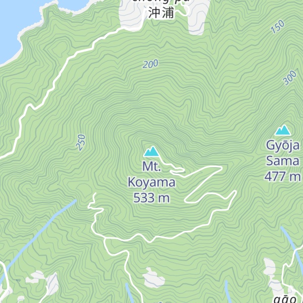Map of Mt. Koyama