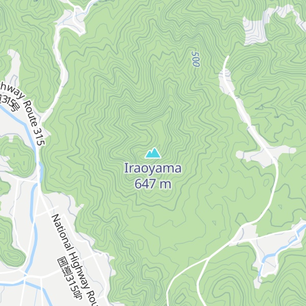 Map of Iraoyama