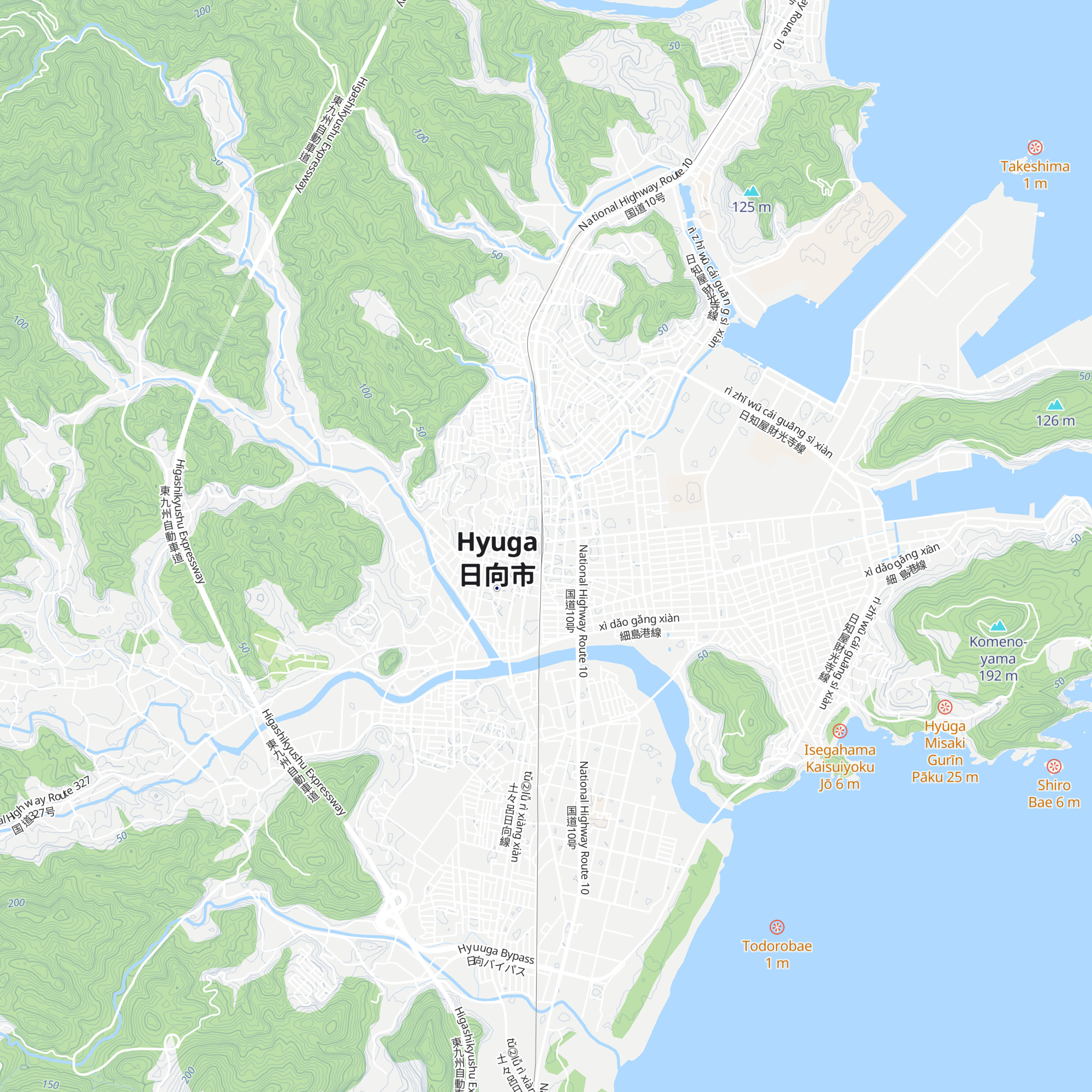 Hyuga Tourism Association map