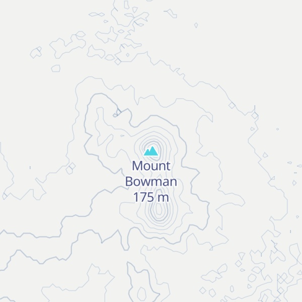 Map of Mount Bowman