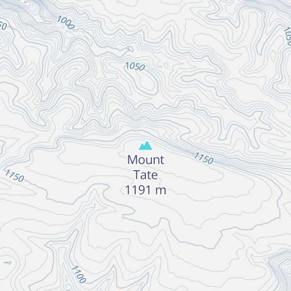Map of Mount Tate