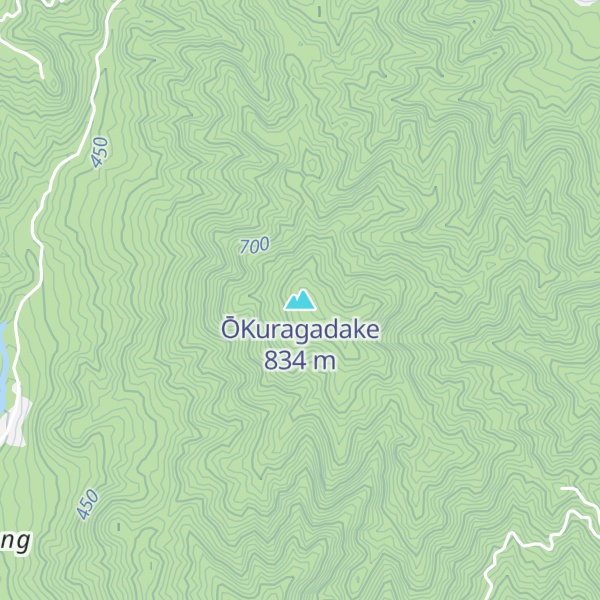 Map of ŌKuragadake