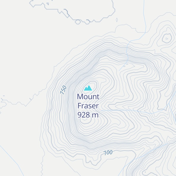 Map of Mount Fraser