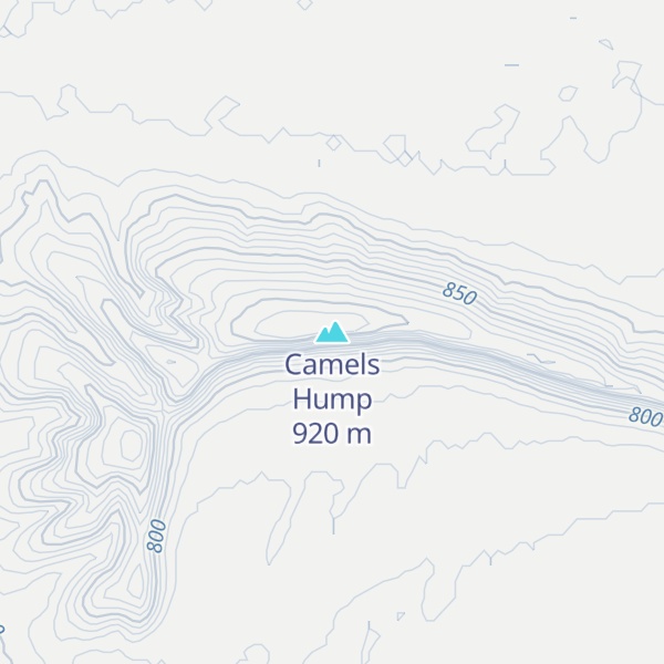 Map of Camels Hump