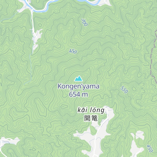 Map of Kongen'yama