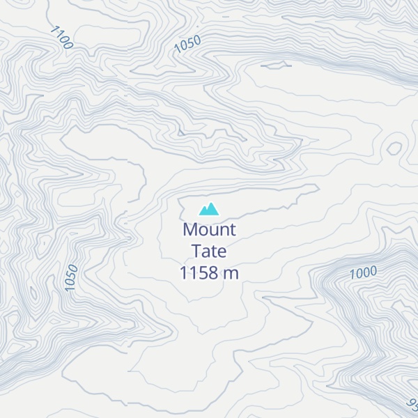 Map of Mount Tate