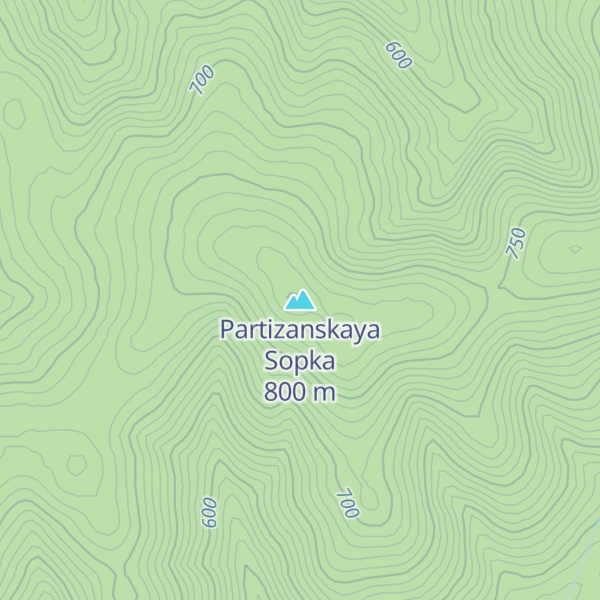 Map of Partizanskaya Sopka