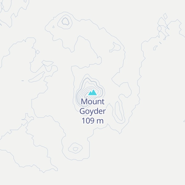 Map of Mount Goyder