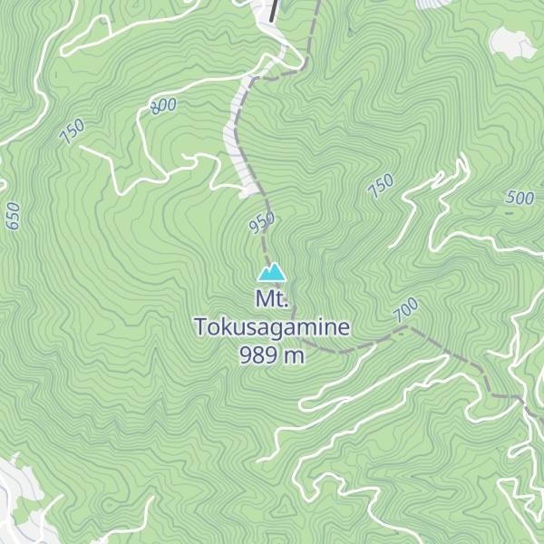 Map of Mt. Tokusagamine