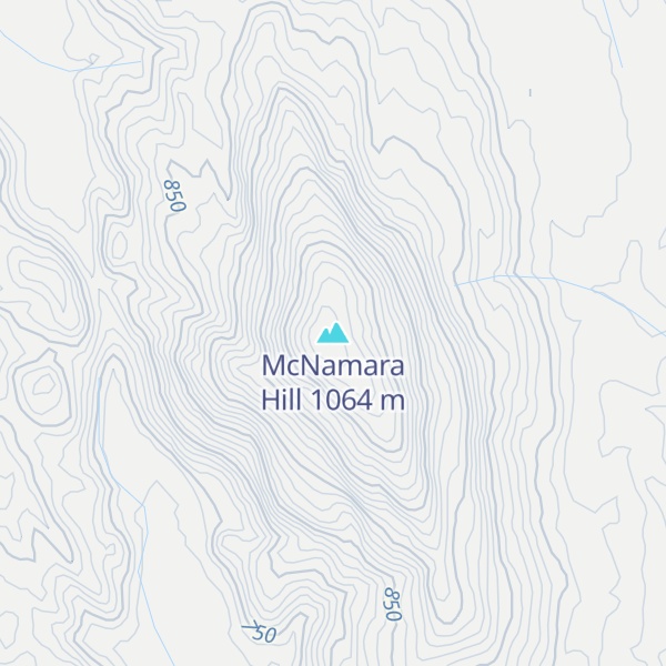 Map of McNamara Hill