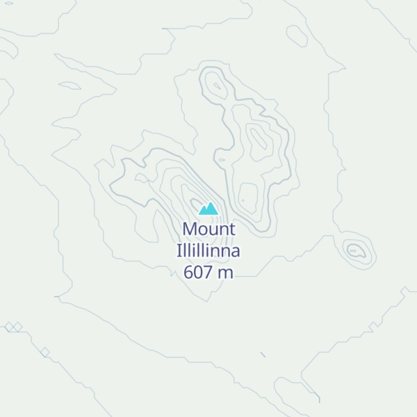 Map of Mount Illillinna