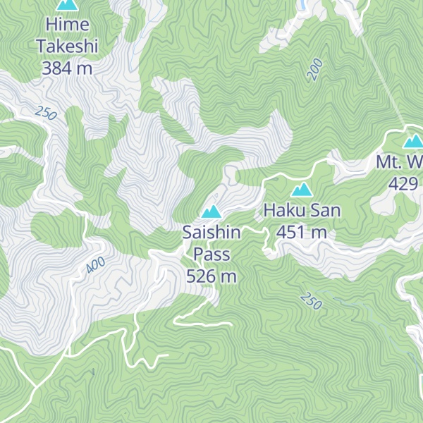 Map of Saishin Pass