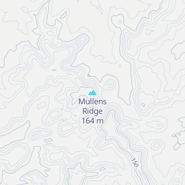 Map of Mullens Ridge