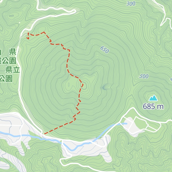 Map of Mt. Aono