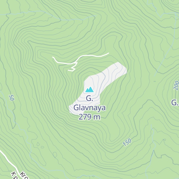 Map of G. Glavnaya