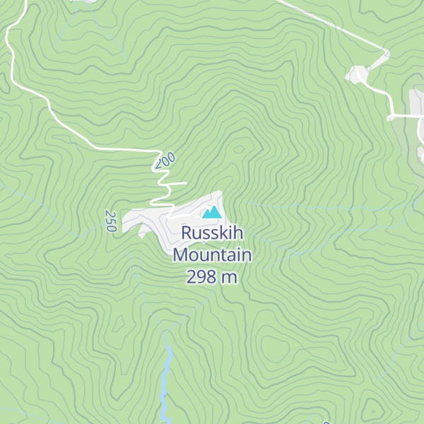 Map of Russkih Mountain