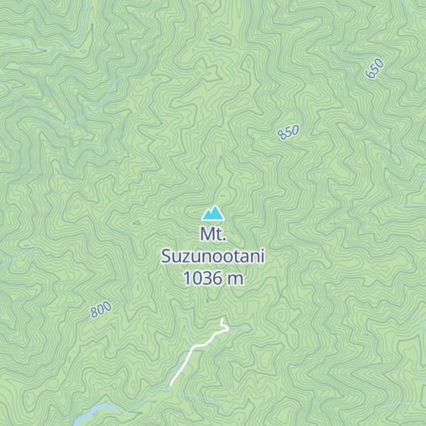 Map of Mt. Suzunootani
