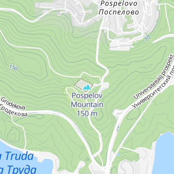 Map of Pospelov Mountain