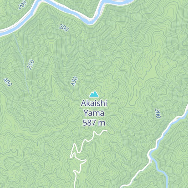 Map of Akaishi Yama